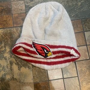 Arizona Cardinals Kids White & Red Beanie Hat